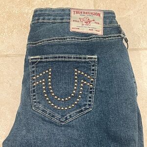 True Religion Women's Denim Jeans with Gold Accents